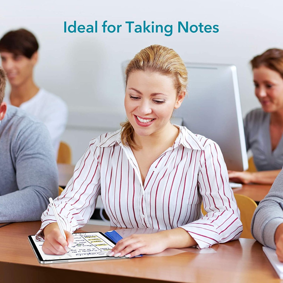 ESR Upgraded Stylus Pen for iPad Active Stylus with Palm Rejection, Precise and Rechargeable Pencil