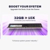 EVM 32GB DDR4 Desktop RAM 2666MHz - Update Your Desktop's Performance - CL15 Latency - Compatible with Intel, AMD, and Mac Systems - 10 Years Warranty (EVMT32G2666U88P)