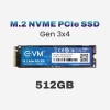 EVM 512GB NVMe Gen 3x4 Internal SSD (2280) – Upto 3500MB/s Read & 2800MB/s Write | PCIe 3.0 M.2 Solid State Drive for Gaming, Laptops & Desktops | Shock Resistant & 5-Year Warranty (EVMNV/512GB)