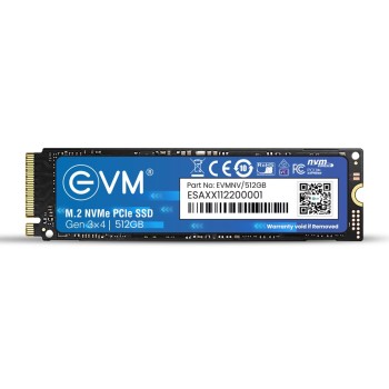 EVM 512GB NVMe Gen 3x4 Internal SSD (2280) – Upto 3500MB/s Read & 2800MB/s Write | PCIe 3.0 M.2 Solid State Drive for Gaming, Laptops & Desktops | Shock Resistant & 5-Year Warranty (EVMNV/512GB)