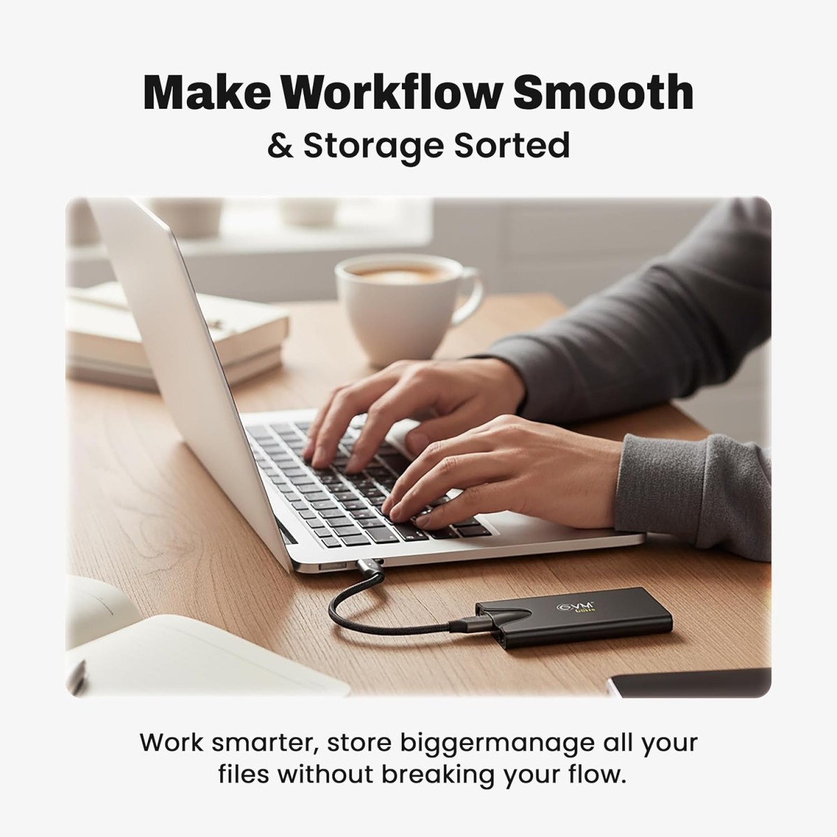 EVM Elite EnSave Pro 1TB External SSD High Speed,Upto 2000MB/s R,USB 3.2 Gen 2x2 Type-C,Metal Body,2m Drop Protection,4K ProRes 60FPS Video Capture,PC/Mac/Mobile Compatible,10-Yr Wty(EPSSDPro/1T)