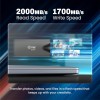 EVM Elite EnSave Pro 2TB External SSD High Speed,Upto 2000MB/s R,USB 3.2 Gen 2x2 Type-C,Metal Body,2m Drop Protection,4K ProRes 60FPS Video Capture,PC/Mac/Mobile Compatible,10-Yr Wty(EPSSDPro/2T)