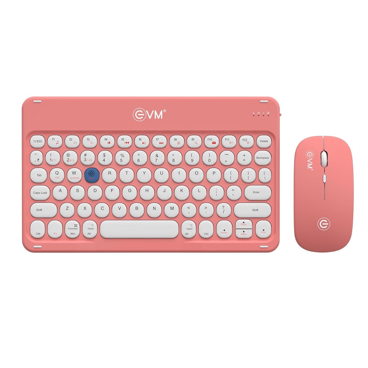 EVM EnArc Wireless Keyboard and Mouse Combo, Rechargeable Battery, Bluetooth 5.0 + 2.4G, Slim and Portable, Silent Click, Black (WLKM&EWLM-360) EVM EnArc Wireless Keyboard and Mouse Combo, Rechargeable Battery, Bluetooth 5.0 + 2.4G, Slim and Portable, Silent Click, Black (WLKM&EWLM-360)