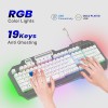 EVM EnClaw Wired Gaming Keyboard and Mouse Combo - RGB Backlit - 7200 DPI Adjustable Gaming Mouse - Strong Metallic Build with Braided Cable - 1 Year Warranty (EVM-WDKM-612-S)