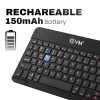 EVM EnEdge 9.7" Wireless Bluetooth Keyboard – Rechargeable, Ultra-Slim & Lightweight, Type-C Charging (WLKM-B)