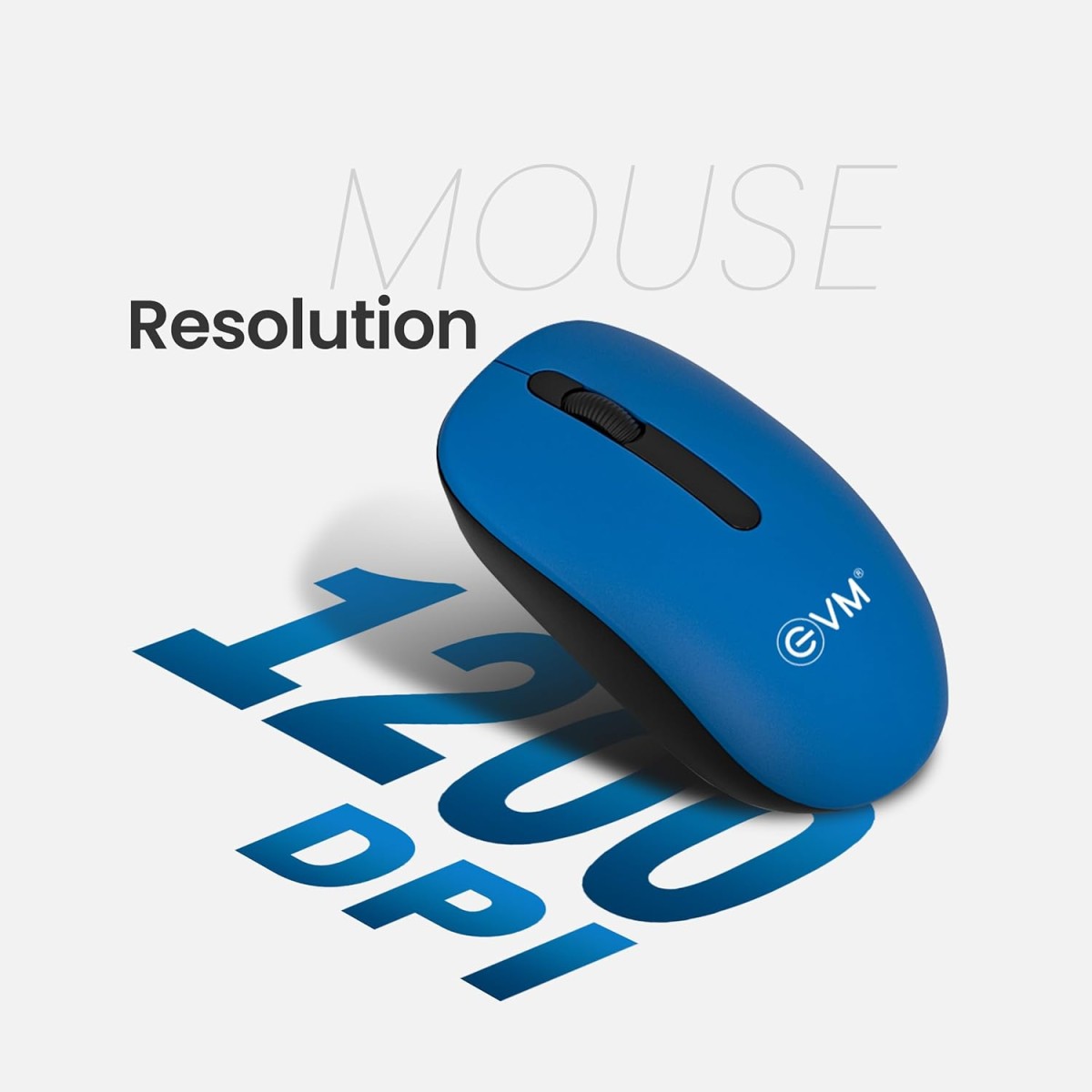 EVM EnKey Wireless Keyboard & Mouse Combo - USB Plug and Play, 104 Keys, 1200 DPI - 1 Year Warranty (WLKM & 3W042)