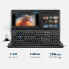 EVM EnKey Wireless Keyboard & Mouse Combo - USB Plug and Play, 104 Keys, 1200 DPI - 1 Year Warranty (WLKM & 3W042)