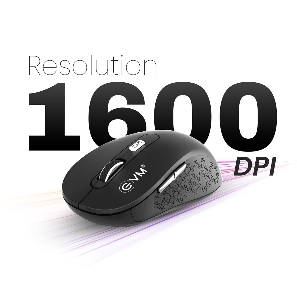 EVM EnOrb Wireless Mouse - Silver Scroll Wheel, Cover, DPI & Side Buttons, 1600 DPI, 6 Buttons, Comfortable Hand Grip - 1 Year Warranty (EWLM-360) EVM EnOrb Wireless Mouse - Silver Scroll Wheel, Cover, DPI & Side Buttons, 1600 DPI, 6 Buttons, Comfortable Hand Grip - 1 Year Warranty (EWLM-360)