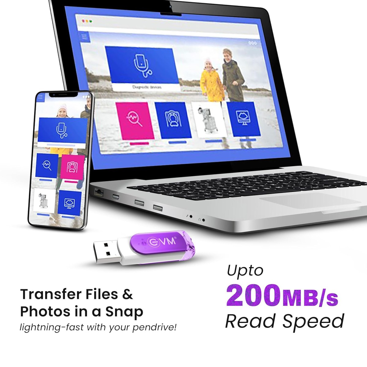 EVM EnStick 128GB USB 3.2 Gen 1 Pendrive – Upto 200MB/s Read Speed, High-Performance Flash Drive for Laptop, Desktop & Smart TV, Fast Data Transfer & Storage Solution, 10-Year Wty (EVMPDA3.2/128GB) EVM EnStick 128GB USB 3.2 Gen 1 Pendrive – Upto 200MB/s Read Speed, High-Performance Flash Drive for Laptop, Desktop & Smart TV, Fast Data Transfer & Storage Solution, 10-Year Wty (EVMPDA3.2/128GB)