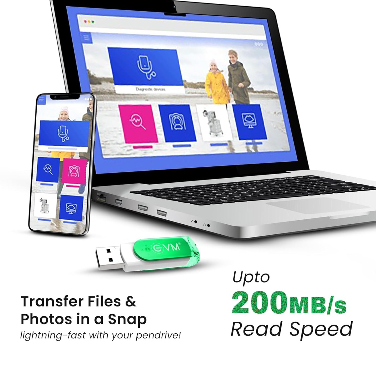 EVM EnStick 64GB USB 3.2 Gen 1 Pendrive – Upto 200MB/s Read Speed, High-Performance Flash Drive for Laptop, Desktop & Smart TV, Fast Data Transfer & Storage Solution, 10-Year Warranty (EVMPDA3.2/64GB) EVM EnStick 64GB USB 3.2 Gen 1 Pendrive – Upto 200MB/s Read Speed, High-Performance Flash Drive for Laptop, Desktop & Smart TV, Fast Data Transfer & Storage Solution, 10-Year Warranty (EVMPDA3.2/64GB)