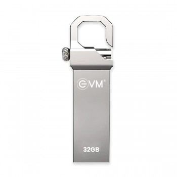 EVM EnStore 32GB Metal USB 2.0 Flash Drive - High Read Speeds up to 15MB/s & Write Speeds up to 8MB/s - Durable Metal Casing - Ideal for Data Transfer & Storage - (EVMPD/32GB)