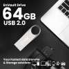 EVM EnVault USB 2.0 64GB Flash Drive - Read Speed up to 25MB/s - Durable Metallic Casing - 10 Years Warranty (EVMPDV/64GB) EVM EnVault USB 2.0 64GB Flash Drive - Read Speed up to 25MB/s - Durable Metallic Casing - 10 Years Warranty (EVMPDV/64GB)