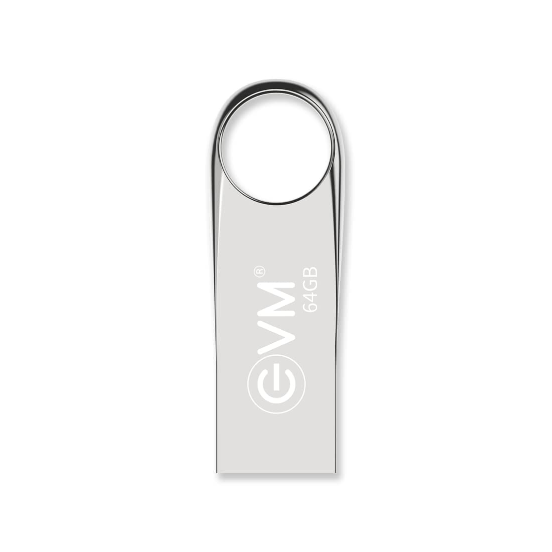 EVM EnVault USB 2.0 64GB Flash Drive - Read Speed up to 25MB/s - Durable Metallic Casing - 10 Years Warranty (EVMPDV/64GB)