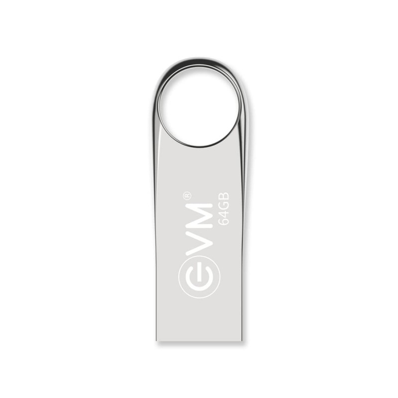 EVM EnVault USB 2.0 64GB Flash Drive - Read Speed up to 25MB/s - Durable Metallic Casing - 10 Years Warranty (EVMPDV/64GB) EVM EnVault USB 2.0 64GB Flash Drive - Read Speed up to 25MB/s - Durable Metallic Casing - 10 Years Warranty (EVMPDV/64GB)