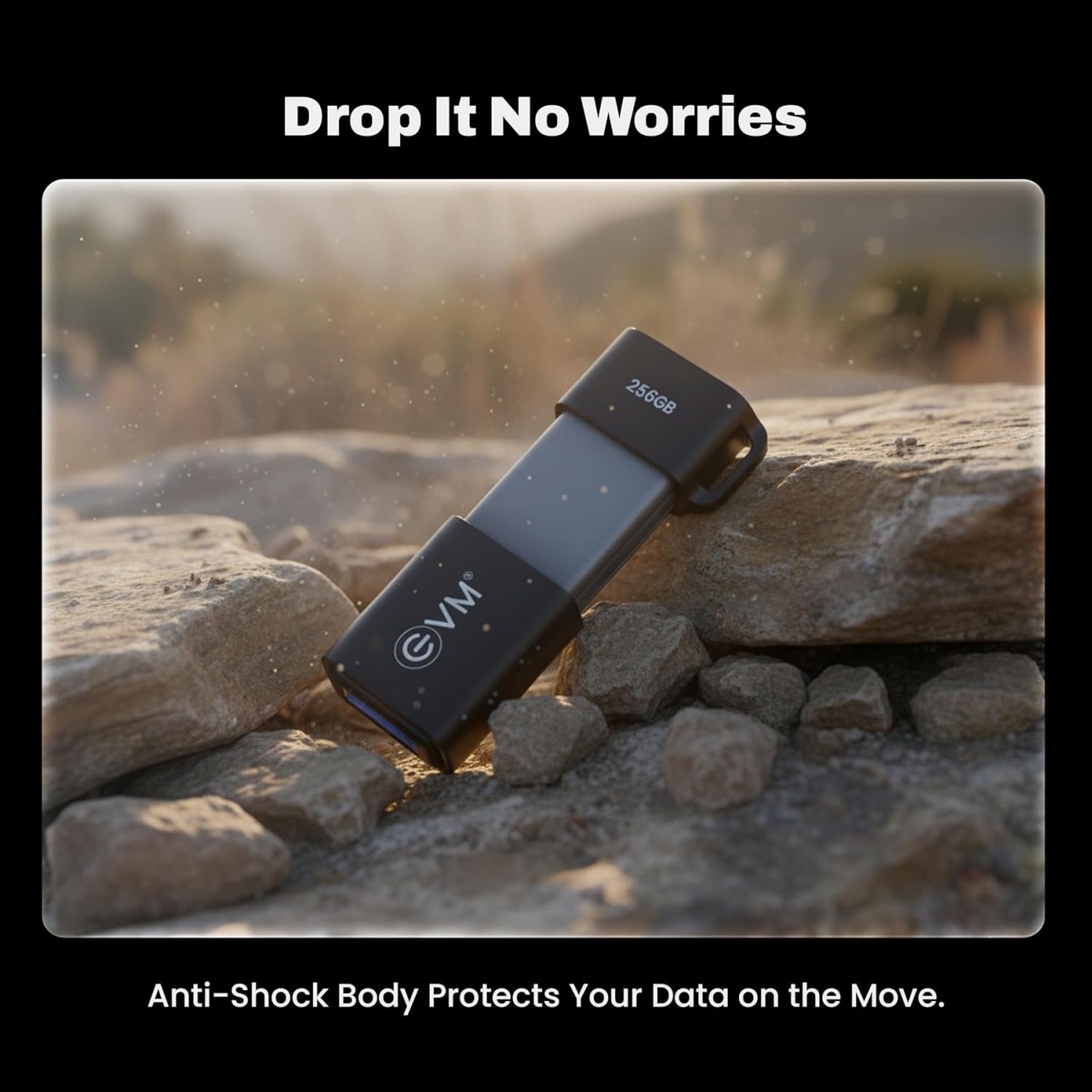 EVM EnXO 256GB OTG Flash Drive USB 3.2 Gen 1 – High-Speed Dual USB Type-C & Type-A Pendrive, Upto 120MB/s Read Speed, for Smartphone, Laptop & Tablet, 10-Year Warranty (ENXO/256GB)