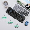 EVM Wireless Keyboard & Mouse Combo - 2.4G, Plug and Play, 10m Range, 112 Keys, 1000DPI Resolution, Height Adjust - 1 Year Warranty (EVM-WLKM-036)