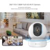 EZVIZ 1080p Security Camera Indoor WiFi 2Mp Smart Tracking | Smart Night Vision| 2-Way Audio| Compatible with Alexa(Ty1,White)
