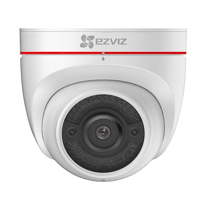 EZVIZ C4W Outdoor Dome WiFi Security Camera|1080p FHD| Night Vision Upto 30m|Two Way Talk|Dust & Water Protection|Supports MicroSD Card (up to 256 GB), White