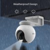 EZVIZ HB8-4G Simbased Battery-Powered Pan & Tilt Camera, Wireless,|2K+/3MP Resolution|360° Coverage|Smart Human Motion Detection|Weatherproof Design|Two-Way Talk|Microsd Card (Up to 512 GB)|White.