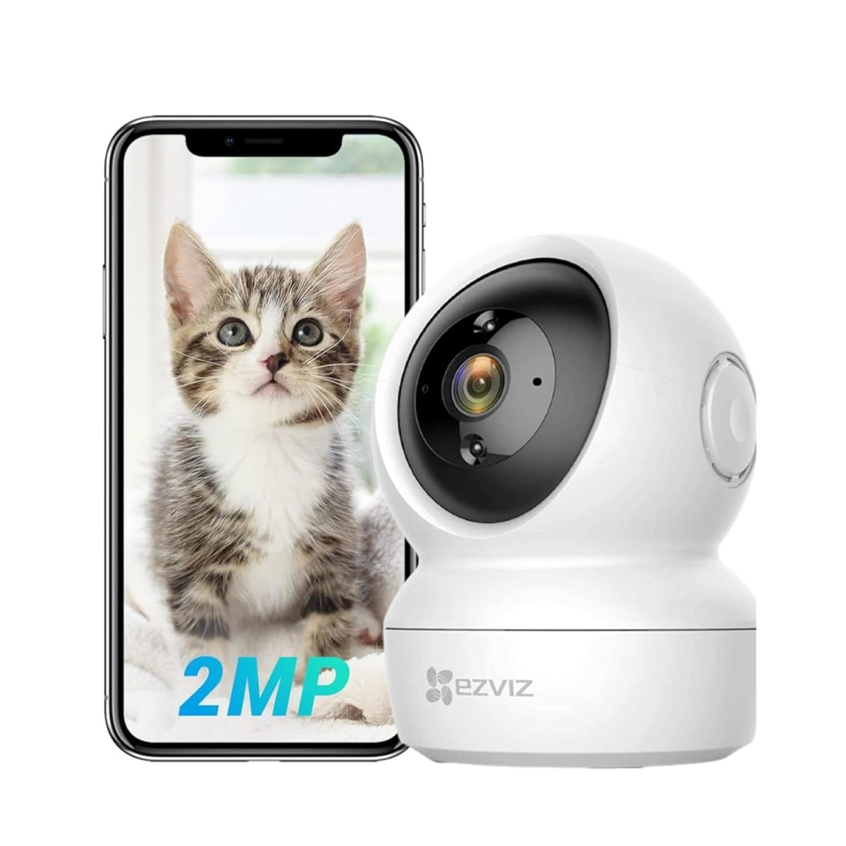 EZVIZ by Hikvision | 2MP Full HD Pan & Tilt Home Security Wi-Fi smart Camera | Motion Detection | Auto Tracking | Night Vision | 2 way Audio | Sleep Mode | Microsd Card Upto 256Gb | Alexa Enabled |H6C EZVIZ by Hikvision | 2MP Full HD Pan & Tilt Home Security Wi-Fi smart Camera | Motion Detection | Auto Tracking | Night Vision | 2 way Audio | Sleep Mode | Microsd Card Upto 256Gb | Alexa Enabled |H6C