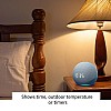 Echo Dot (4th Gen, 2020 release) with clock | Next generation smart speaker with powerful bass, LED display and Alexa (White)