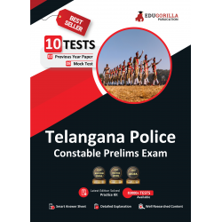 Telangana Police Constable Prelims Exam 2023 - 8 Mock Tests and 2 Previous Year Papers (2000 Solved Practice Questions) with Free Access To Online Tests