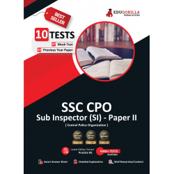 SSC CPO Sub Inspector (SI) Paper II Exam 2023 (English Edition) - 7 Mock Tests and 3 Previous Year Papers (2000 Solved Questions) with Free Access to Online Tests