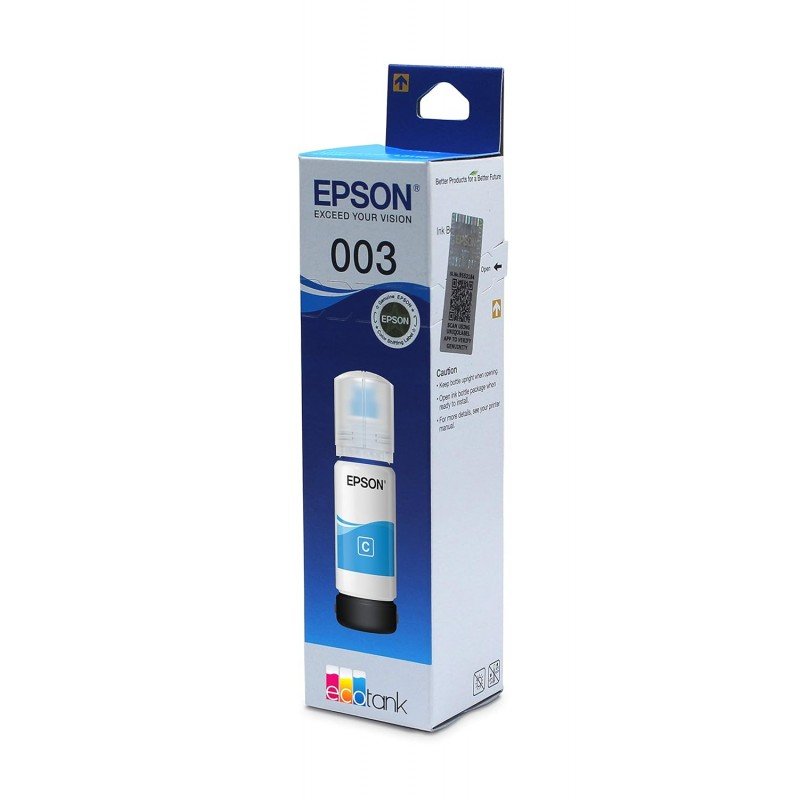 Epson 003 65 ml for EcoTank L1110/L3100/L3101/L3110/L3115/L3116/L3150/L3151/L3152/L3156/L5190 Black Ink Bottle Epson 003 65 ml for EcoTank L1110/L3100/L3101/L3110/L3115/L3116/L3150/L3151/L3152/L3156/L5190 Black Ink Bottle