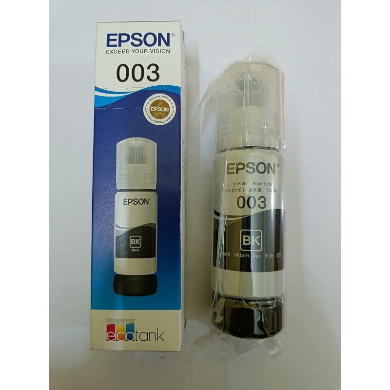 Epson 003 65 ml for EcoTank L1110/L3100/L3101/L3110/L3115/L3116/L3150/L3151/L3152/L3156/L5190 Black Ink Bottle Epson 003 65 ml for EcoTank L1110/L3100/L3101/L3110/L3115/L3116/L3150/L3151/L3152/L3156/L5190 Black Ink Bottle