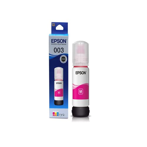 Epson 003 65ml Ink Bottle (Magenta);Compatible with :L3110 /L3101/ L3150 / L4150 / L4160 / L6160 / L6170 / L6190 Printer Models Epson 003 65ml Ink Bottle (Magenta);Compatible with :L3110 /L3101/ L3150 / L4150 / L4160 / L6160 / L6170 / L6190 Printer Models