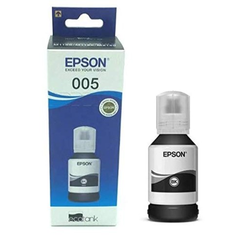 Epson 005 120 ml Black Ink Bottle, Compatible with M1100/M1120/M2140 Printer Models Epson 005 120 ml Black Ink Bottle, Compatible with M1100/M1120/M2140 Printer Models