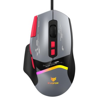 EvoFox Blaze 2 Wired Gaming Mouse | High Performance 1000Hz Polling Rate, Upto 12,800 DPI, RGB Lighting, 8 Programmable Buttons, Software Support with On-Board Memory, Durable Huano Switches EvoFox Blaze 2 Wired Gaming Mouse | High Performance 1000Hz Polling Rate, Upto 12,800 DPI, RGB Lighting, 8 Programmable Buttons, Software Support with On-Board Memory, Durable Huano Switches