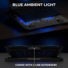 EvoFox Blizzard RGB Cooling Pad for Gaming Laptop with Transparent Upper Surface, 2 Large Fans, 8 Adjustable Angles, Edge RGB Lighting, Additional USB Port for Laptops up to 43.18 cm (17 inches) EvoFox Blizzard RGB Cooling Pad for Gaming Laptop with Transparent Upper Surface, 2 Large Fans, 8 Adjustable Angles, Edge RGB Lighting, Additional USB Port for Laptops up to 43.18 cm (17 inches)