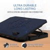 EvoFox Blizzard RGB Cooling Pad for Gaming Laptop with Transparent Upper Surface, 2 Large Fans, 8 Adjustable Angles, Edge RGB Lighting, Additional USB Port for Laptops up to 43.18 cm (17 inches) EvoFox Blizzard RGB Cooling Pad for Gaming Laptop with Transparent Upper Surface, 2 Large Fans, 8 Adjustable Angles, Edge RGB Lighting, Additional USB Port for Laptops up to 43.18 cm (17 inches)