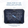 EvoFox Blizzard RGB Cooling Pad for Gaming Laptop with Transparent Upper Surface, 2 Large Fans, 8 Adjustable Angles, Edge RGB Lighting, Additional USB Port for Laptops up to 43.18 cm (17 inches) EvoFox Blizzard RGB Cooling Pad for Gaming Laptop with Transparent Upper Surface, 2 Large Fans, 8 Adjustable Angles, Edge RGB Lighting, Additional USB Port for Laptops up to 43.18 cm (17 inches)