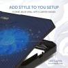EvoFox Blizzard RGB Cooling Pad for Gaming Laptop with Transparent Upper Surface, 2 Large Fans, 8 Adjustable Angles, Edge RGB Lighting, Additional USB Port for Laptops up to 43.18 cm (17 inches) EvoFox Blizzard RGB Cooling Pad for Gaming Laptop with Transparent Upper Surface, 2 Large Fans, 8 Adjustable Angles, Edge RGB Lighting, Additional USB Port for Laptops up to 43.18 cm (17 inches)
