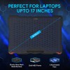 EvoFox Blizzard RGB Cooling Pad for Gaming Laptop with Transparent Upper Surface, 2 Large Fans, 8 Adjustable Angles, Edge RGB Lighting, Additional USB Port for Laptops up to 43.18 cm (17 inches) EvoFox Blizzard RGB Cooling Pad for Gaming Laptop with Transparent Upper Surface, 2 Large Fans, 8 Adjustable Angles, Edge RGB Lighting, Additional USB Port for Laptops up to 43.18 cm (17 inches)