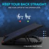 EvoFox Blizzard RGB Cooling Pad for Gaming Laptop with Transparent Upper Surface, 2 Large Fans, 8 Adjustable Angles, Edge RGB Lighting, Additional USB Port for Laptops up to 43.18 cm (17 inches) EvoFox Blizzard RGB Cooling Pad for Gaming Laptop with Transparent Upper Surface, 2 Large Fans, 8 Adjustable Angles, Edge RGB Lighting, Additional USB Port for Laptops up to 43.18 cm (17 inches)