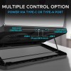EvoFox Blizzard RGB Cooling Pad for Gaming Laptop with Transparent Upper Surface, 2 Large Fans, 8 Adjustable Angles, Edge RGB Lighting, Additional USB Port for Laptops up to 43.18 cm (17 inches) EvoFox Blizzard RGB Cooling Pad for Gaming Laptop with Transparent Upper Surface, 2 Large Fans, 8 Adjustable Angles, Edge RGB Lighting, Additional USB Port for Laptops up to 43.18 cm (17 inches)