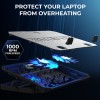 EvoFox Blizzard RGB Cooling Pad for Gaming Laptop with Transparent Upper Surface, 2 Large Fans, 8 Adjustable Angles, Edge RGB Lighting, Additional USB Port for Laptops up to 43.18 cm (17 inches) EvoFox Blizzard RGB Cooling Pad for Gaming Laptop with Transparent Upper Surface, 2 Large Fans, 8 Adjustable Angles, Edge RGB Lighting, Additional USB Port for Laptops up to 43.18 cm (17 inches)