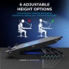 EvoFox Blizzard RGB Cooling Pad for Gaming Laptop with Transparent Upper Surface, 2 Large Fans, 8 Adjustable Angles, Edge RGB Lighting, Additional USB Port for Laptops up to 43.18 cm (17 inches) EvoFox Blizzard RGB Cooling Pad for Gaming Laptop with Transparent Upper Surface, 2 Large Fans, 8 Adjustable Angles, Edge RGB Lighting, Additional USB Port for Laptops up to 43.18 cm (17 inches)
