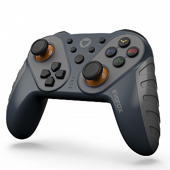 EvoFox Elite Ops Wireless Gamepad for Google TV and Android TV | 8+ Hours of Play Time | Zero Lag Connectivity Upto 12 Feet | USB Extender for TV Included | (Dusk Grey)