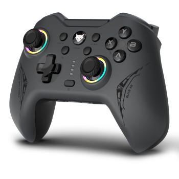 EvoFox Elite X2 Wireless Gaming Controller For PC with 1000Hz Polling Rate, Dual-Mode (2.4G & Type C), Hallsense™ Magnetic Hall 3D Joysticks & Triggers, EZ Click Macros, Dual Vibration Motors(Grey) EvoFox Elite X2 Wireless Gaming Controller For PC with 1000Hz Polling Rate, Dual-Mode (2.4G & Type C), Hallsense™ Magnetic Hall 3D Joysticks & Triggers, EZ Click Macros, Dual Vibration Motors(Grey)