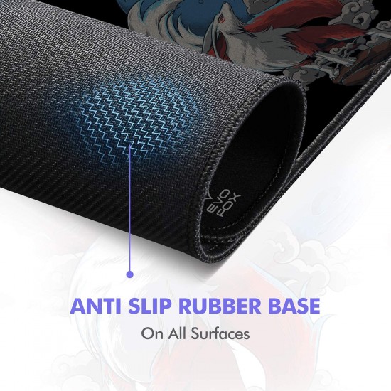 EvoFox Falcon X35 Gaming Mouse Pad with Micro Textured Speed Surface, Non-Slip Rubber Base, Anti fray Stitched Edges and Washable Surface