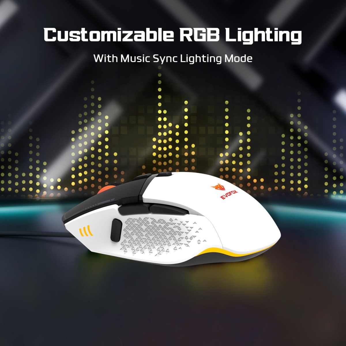 EvoFox Phantom 2 Programmable Gaming Mouse, 8 Programmable Buttons | High Performance 1000Hz Polling Rate | Ultra-Responsive 7000 FPS | 12800 DPI | RGB Lights with Music sync Mode,Windows Software EvoFox Phantom 2 Programmable Gaming Mouse, 8 Programmable Buttons | High Performance 1000Hz Polling Rate | Ultra-Responsive 7000 FPS | 12800 DPI | RGB Lights with Music sync Mode,Windows Software