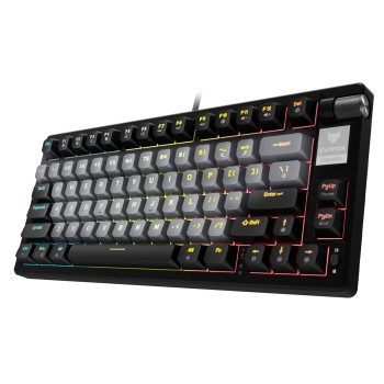 EvoFox Ronin Wired Mechanical Gaming Keyboard | 9 Layer Gasket Sound Dampening Design, Outemu Red Silent Switches, Hot Swappable, Per-Key RGB, nKey Rollover, Volume Knob | Windows Software (Black) EvoFox Ronin Wired Mechanical Gaming Keyboard | 9 Layer Gasket Sound Dampening Design, Outemu Red Silent Switches, Hot Swappable, Per-Key RGB, nKey Rollover, Volume Knob | Windows Software (Black)
