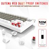 EvoFox Ronin Wireless Mechanical Keyboard (BT+2.4GHz+Wired) | 9 Layer Gasket Structure, Outemu Red Switches, Per-Key RGB, 1000Hz, nKey Rollover, Volume Controller | Windows Software (White) EvoFox Ronin Wireless Mechanical Keyboard (BT+2.4GHz+Wired) | 9 Layer Gasket Structure, Outemu Red Switches, Per-Key RGB, 1000Hz, nKey Rollover, Volume Controller | Windows Software (White)