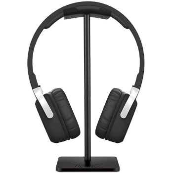 FACTOTECH Presents Aluminium Tabletop Headphone Stand (Black)