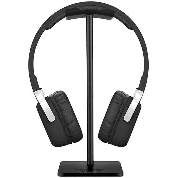 FACTOTECH Presents Aluminium Tabletop Headphone Stand (Black)