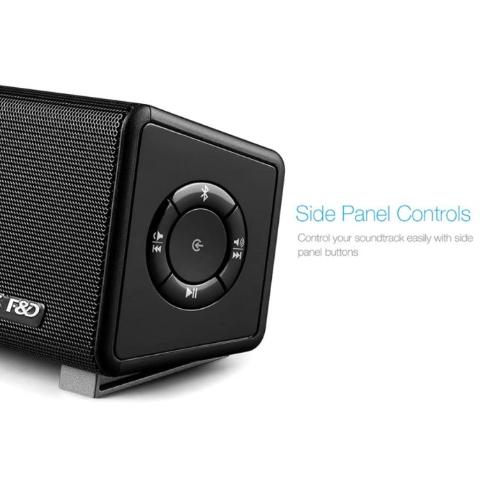 F&D 5W Wireless E200 Plus Sound Bar Speakers (Black)
